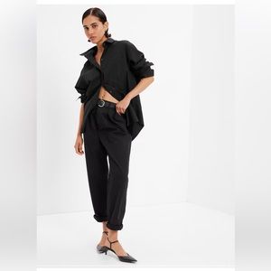 GAP black oversized button down top
